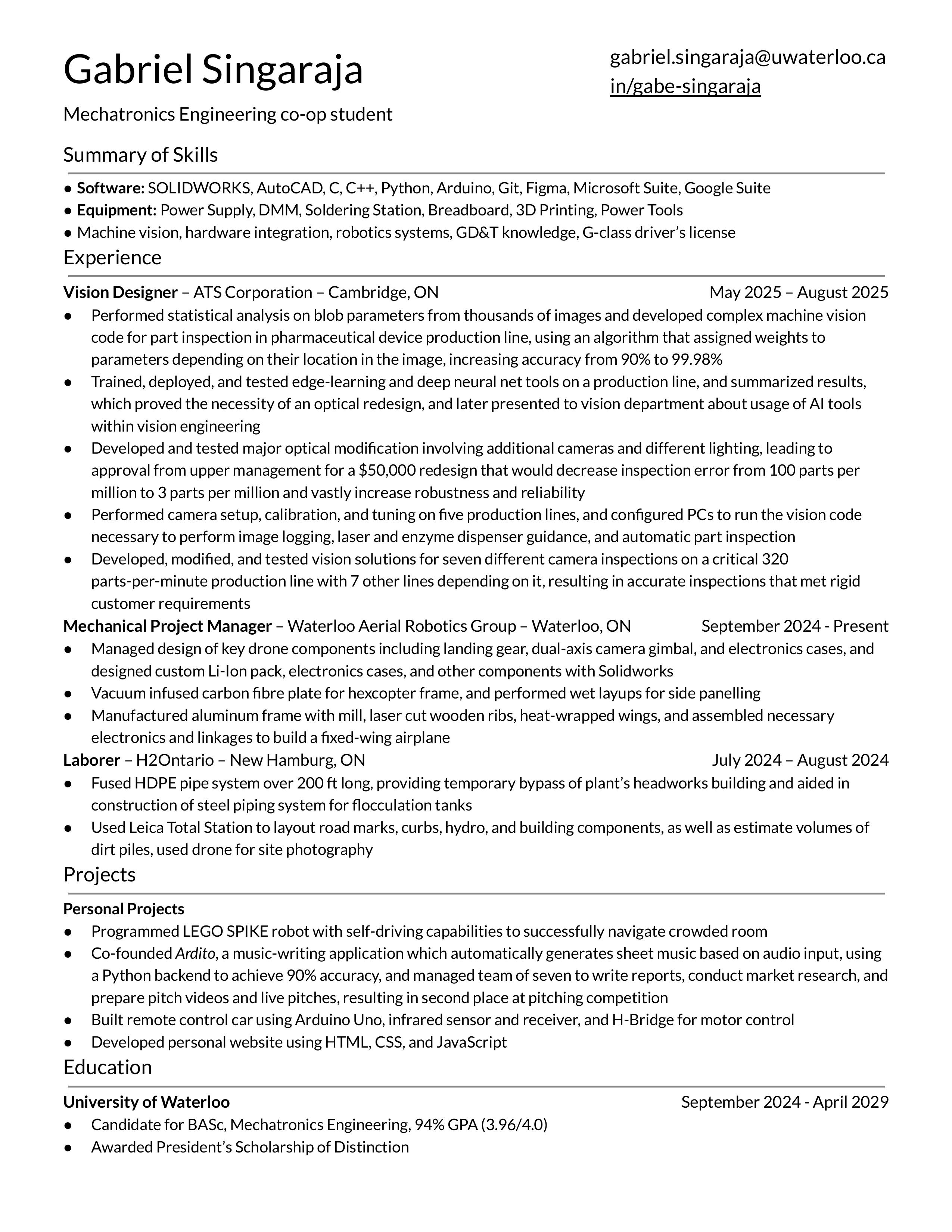 resume